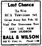 Ball & Wilson Television Set
