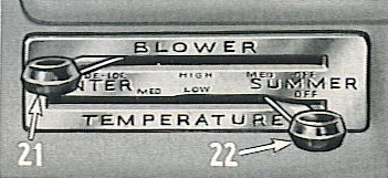 Weather-Control Blower Lever